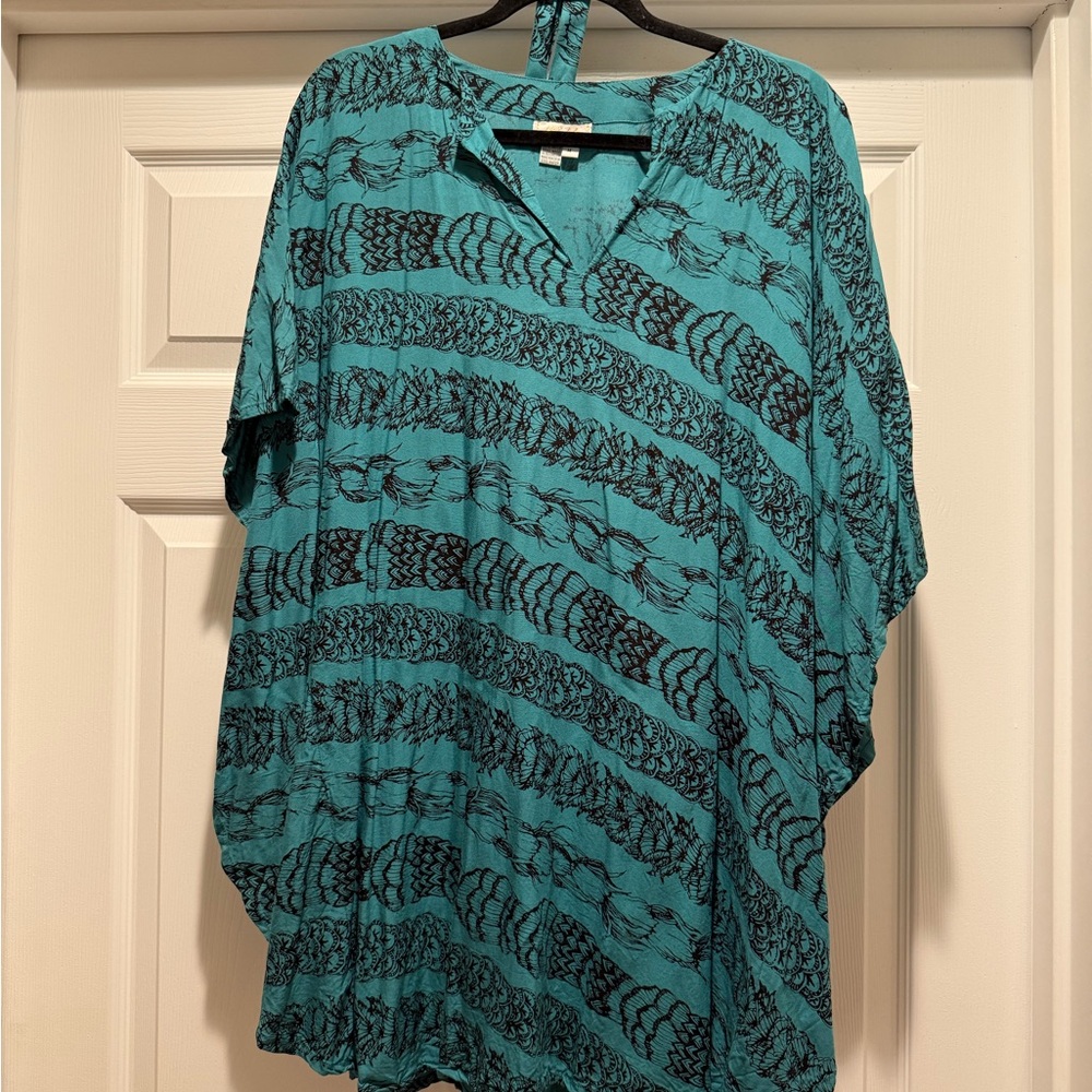 Kahulaleʻa Lei Hulu Print Kaftan Dress
